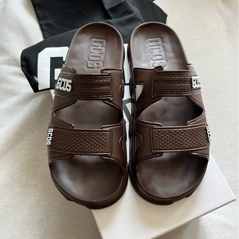 Never worn GCDS sandals, Rubber, size 9 US